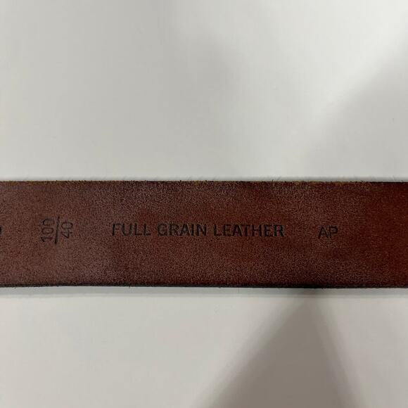 Roundtree & Yorke Full Grain Leather Men’s Belt Brown Silver Buckle‎ 100/40 - Picture 6 of 6